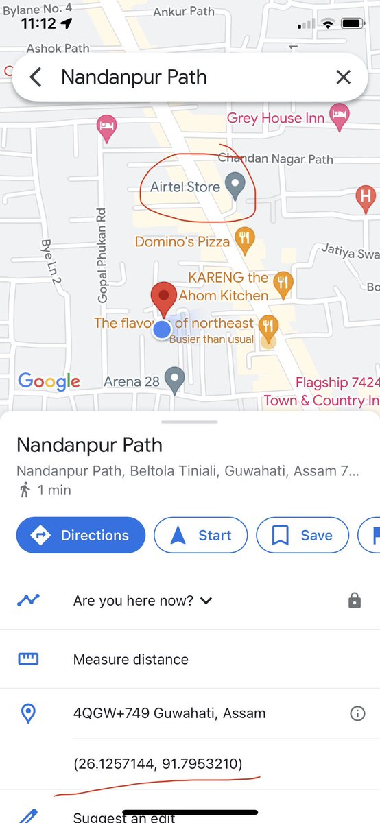 SomenAxomia's tweet photo. @Airtel_Presence Attaching map @airtelindia 2 minutes walk from the coco store. https://t.co/xHM7m5DptP