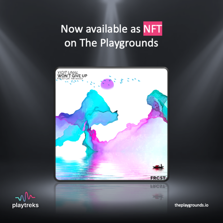 The_Playgrounds's tweet photo. @PlayTreks @frcstrcrds1 
Won't Give Up by Yigit Unal is now available to buy as a 100/100 limited edition music NFT on https://t.co/zookqMMEcq

#NFT #musicartist #LimitedEdition #MusicNFT #AvailableNow #theplaygrounds #nftart https://t.co/syN6XTnnid