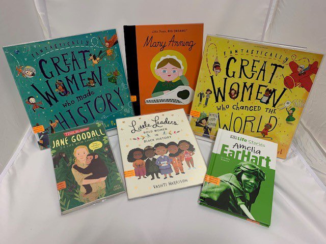 EduDurhamLisa's tweet photo. Helping to celebrate International Women’s Day this week with some fabulous books! Contact us at dlr@durham.gov.uk #durhamlearningresources #EduDurham https://t.co/dD3gIolK4c