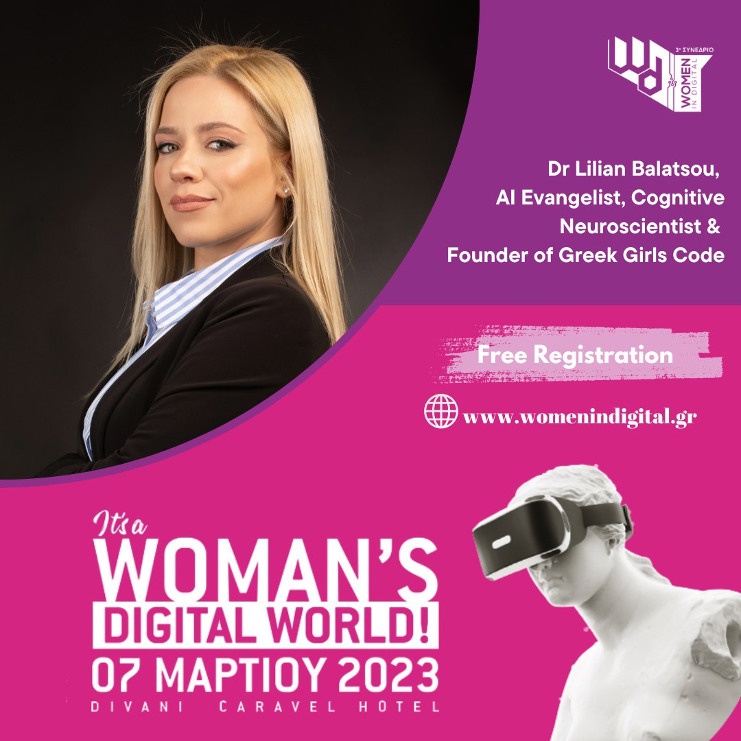 Soon at #@womenindigital

How can more diversity in #technology  create more diversity in #business and more ethical #AI products?

Kudos to our circle #LeanIn ⭕️ for Women in the startup community, new business & entrepreneurship

womenindigital.gr