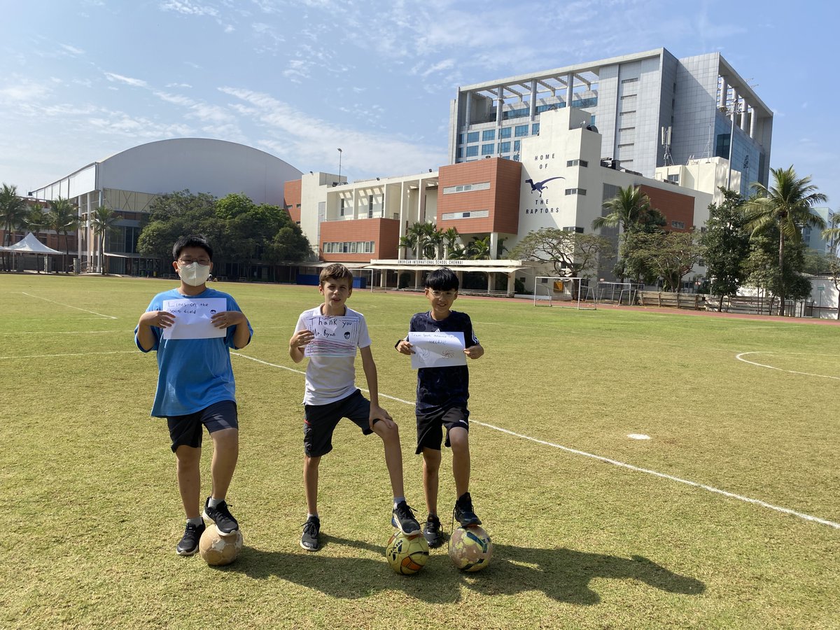 BrittThorpe5's tweet image. 5BT at AISC, Soccer Advocacy Team asked Mr. Ryan for lines on the soccer field to be drawn daily. Players were in disagreement! Success! We are playing better with lines! #AISCElementary #AISCGrade5 @BrittThorpe5