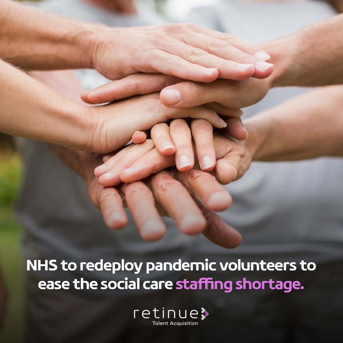 In response to the growing social care staffing crisis, NHS is prepared to take bold action by transferring vital volunteers who were previously recruited during the pandemic to help ease the strain. 
#nhs #staffing #healthcare #volunteers