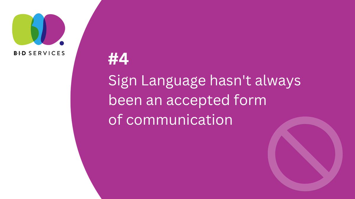 BIDServices's tweet photo. #BSL is centuries old but has only been a recognised language by the British Government for 20 years! Historically, many #DeafChildren were banned from #signing during lessons and were told to speak and #LipRead to communicate with teachers and peers! #SignLanguageWeek https://t.co/gQfTHdJx0k