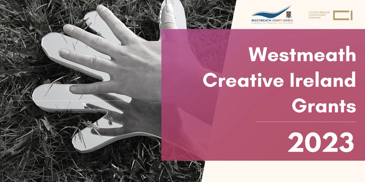 1 DAY TO GO 📢

Artists, Community Groups, Organisations and Creative Practitioners of all types and talents have just 1 day to apply for a Westmeath Creative Ireland Grant for 2022 ✨

Apply here 👇

westmeathculture.ie/arts/creative-…

#CreativeIreland #CreativeCommunities