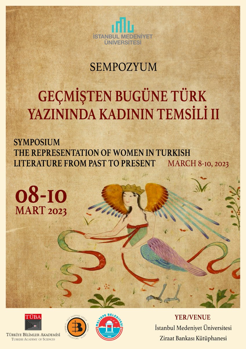 musannatcom's tweet photo. Geçmişten Bugüne Türk Yazınında Kadının Temsili II

Tarih: 8-10 Mart 2023
Yer: İstanbul Medeniyet Üniversitesi Ziraat Bankası Kütüphanesi

@istmedeniyet 

https://t.co/aQ8RwX1cnq https://t.co/u8j5VCi0eS