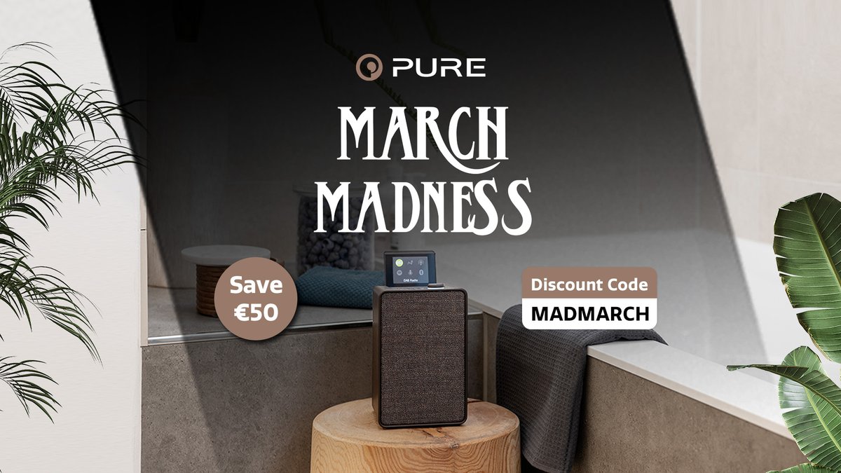 The Evoke Spot is our favourite compact music system that fits easily into any space - kitchen, bookshelf - and packs a punch! You can get it now for just €149,99, that's a saving of €50,00, as part of our MADMARCH special offer.