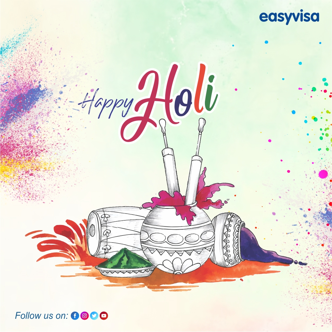 EasyVisaEdu1's tweet photo. Easy Visa wishes everyone a safe and colorful Holi!
#Chandigrah #Punjab #Easyvisachandigarh #Easyvisaludhiana #Easyvisajalandhar #Easyvisakarnal #happyholi #holi #Easyvisa https://t.co/Ho3wcx2q99