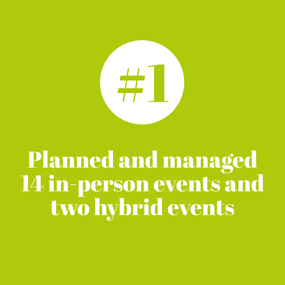 Conscious_Comms's tweet photo. In our first year of CC Events, we:
✅ planned and managed 14 in-person events and two hybrid events
✅ worked across seven sectors
✅welcomed over 7,000 guests 
There is so much more instore for the next 12 months… #WatchThisSpace 👀
#EventHour #EventsAgency https://t.co/Z1iS03NKrU