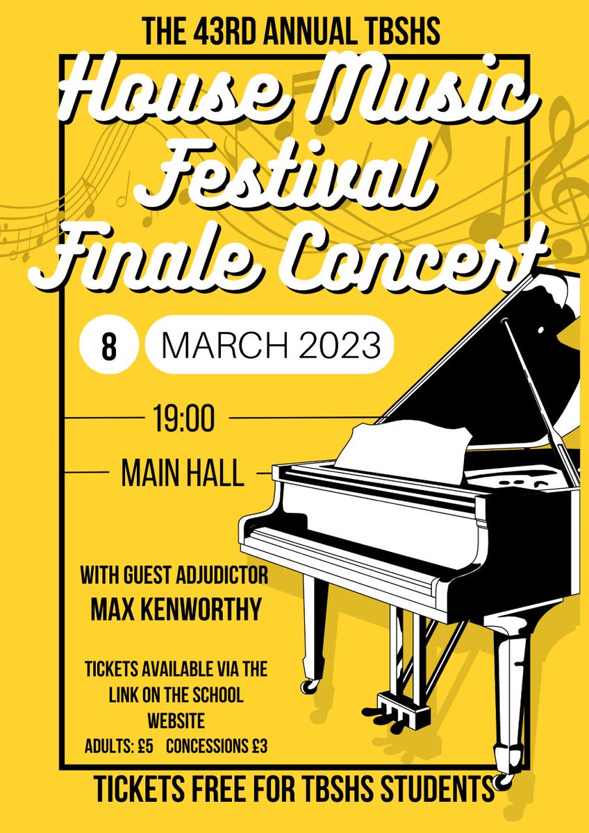 Music Festival 2023

It is the last day of our qualifying heats today.

This time it's Woodwind and Voice.

Still some tickets left for the Finalé concert tomorrow evening - click here for tickets -ticketsource.co.uk/the-bishops-st…
