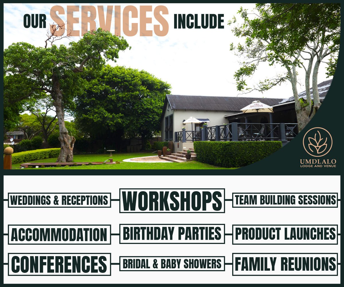 When we say we have a service to match your every need we mean it!

#kznhasitall #accommodation #seasidegetaway #holiday #conferences #bridalshower #babyshowers #birthdayparty #workshops #teambuilding #productlaunches #reunions #weddingsvenue #weddingreceptions #venue