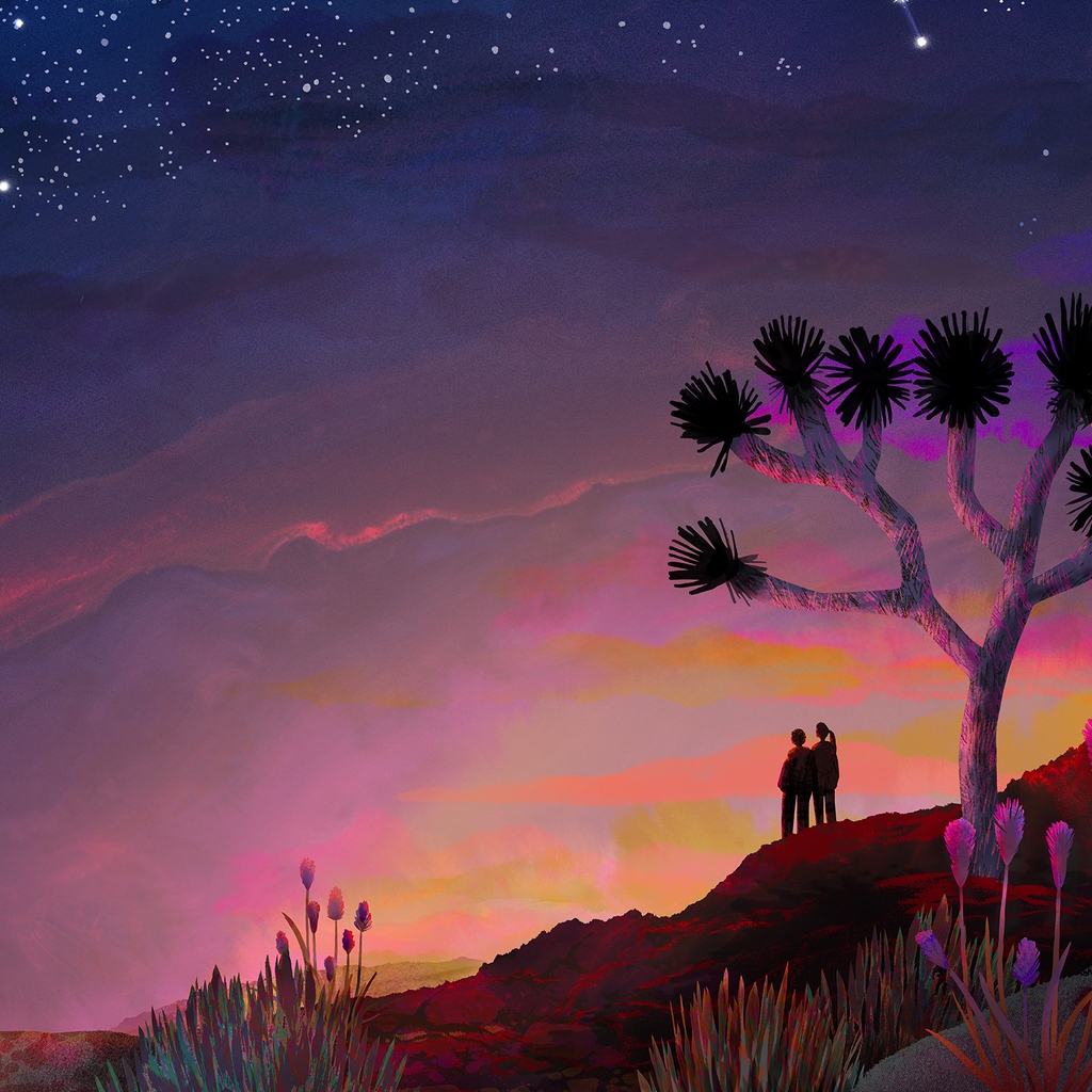 Joshua Tree. A section of a new piece I've been working on—something a little different to what I usually do but such a joy to make. I loved playing with the light and sky. I can't wait to show it to you in full and maybe a few process reels.