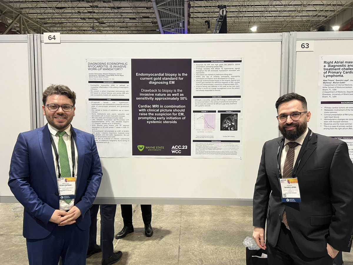 mdyesilyaprak's tweet photo. "Feeling so energized after an incredible weekend at #ACC23 @ACCinTouch! From catching up with friends to learning from experts, this conference has been truly invaluable. So grateful for the chance to present our total of 6 posters, including 2 moderated presentations. + https://t.co/nhLCH6wSZ9