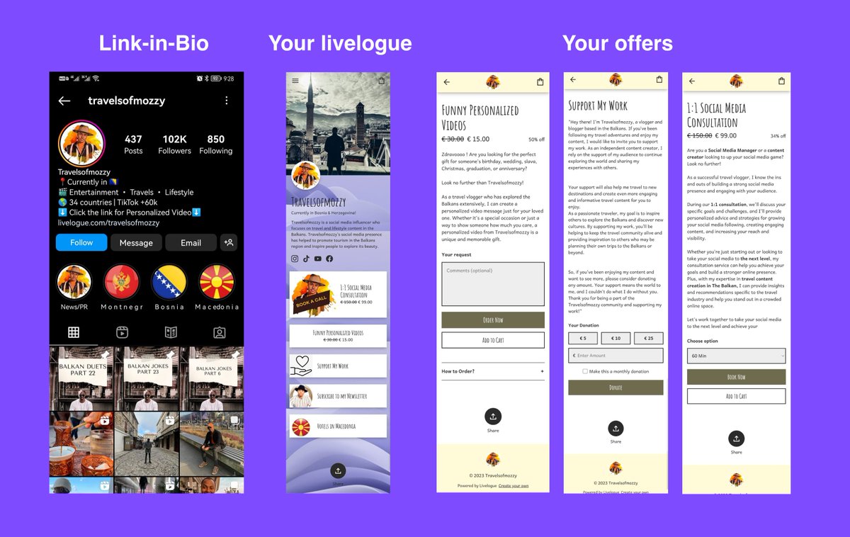 alematit's tweet image. Just woke up to this 🤩

He's Travels of Mozzy:
• Lifestyle influencer
• Picked up @livelogue overnight
• Used it as link-in-bio
• Made his first $40

One link =&amp;gt; One platform =&amp;gt; Multiple offers

Results:

Simpler systems =&amp;gt; Lower costs =&amp;gt; Diversified revenue

Makes sense

GM