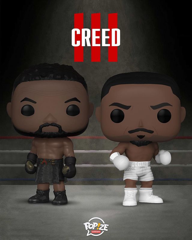 💥¡¡¡ Geniales conceptos #Funko Pop de Michael B. Jordan como #AdonisCreed y Jonathan Majors como #DamianAnderson en #Creed3 creados por #PopIze !!!💥