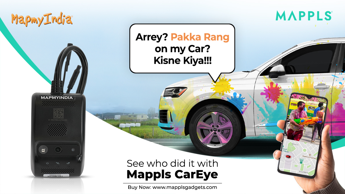 MapplsGadgets's tweet photo. This Holi, keep your loved ones and your vehicles safe on the road - with Mappls CarEye. 
Mappls Gadgets: Keeping you safe, always! 
🟡🟢🔵🟣🔴
Learn more &amp; Buy Now: https://t.co/3mXIsZciwz 
#holi #happyholi2023 #festivalofcolors #mapplsgadgets #mappls #india  #colors #carsafety https://t.co/w0uxz9MVVl
