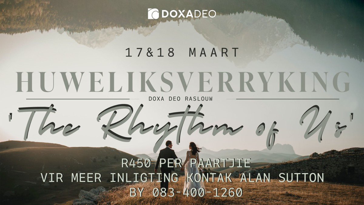 IvySutton's tweet photo. Any day is a good day to invest into your marriage.

Married Couples! .. 
Join us for an unforgettable and life-changing weekend 
as we speak on the THE RHYTHM OF US

17 &amp; 18 March
@ Doxa Deo Raslouw
081 701 0800 https://t.co/VPudYRZno9