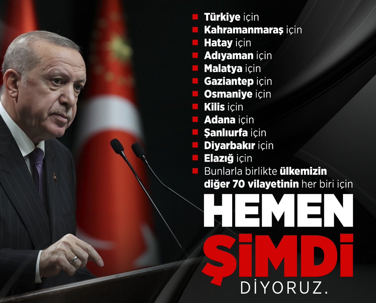 'HEMEN ŞİMDİ DİYORUZ '