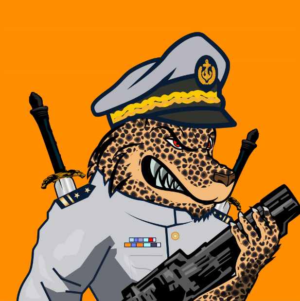 Join the pack of fierce warriors with the Angry War Wolves NFTs featuring Navy Clothes, a cheetah fur, a weapon gun in their hand, and swords at their back. Own a piece of the pack's formidable strength and show your support for the defenders of freedom! 
opensea.io/assets/ethereu…