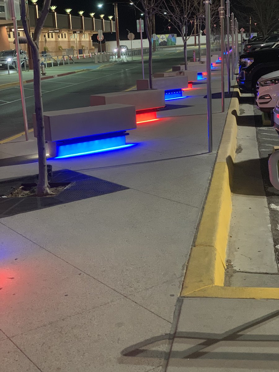 Americas_HS's tweet photo. Welcome Home @ericacobos24! @BlazerNationAHS is extremely proud! @cobos_fred @Americas_HS Thank you El Paso Airport for lighting us up in Blue, Red and white! 🫶🏻💙❤️ https://t.co/vc82aXZOQq