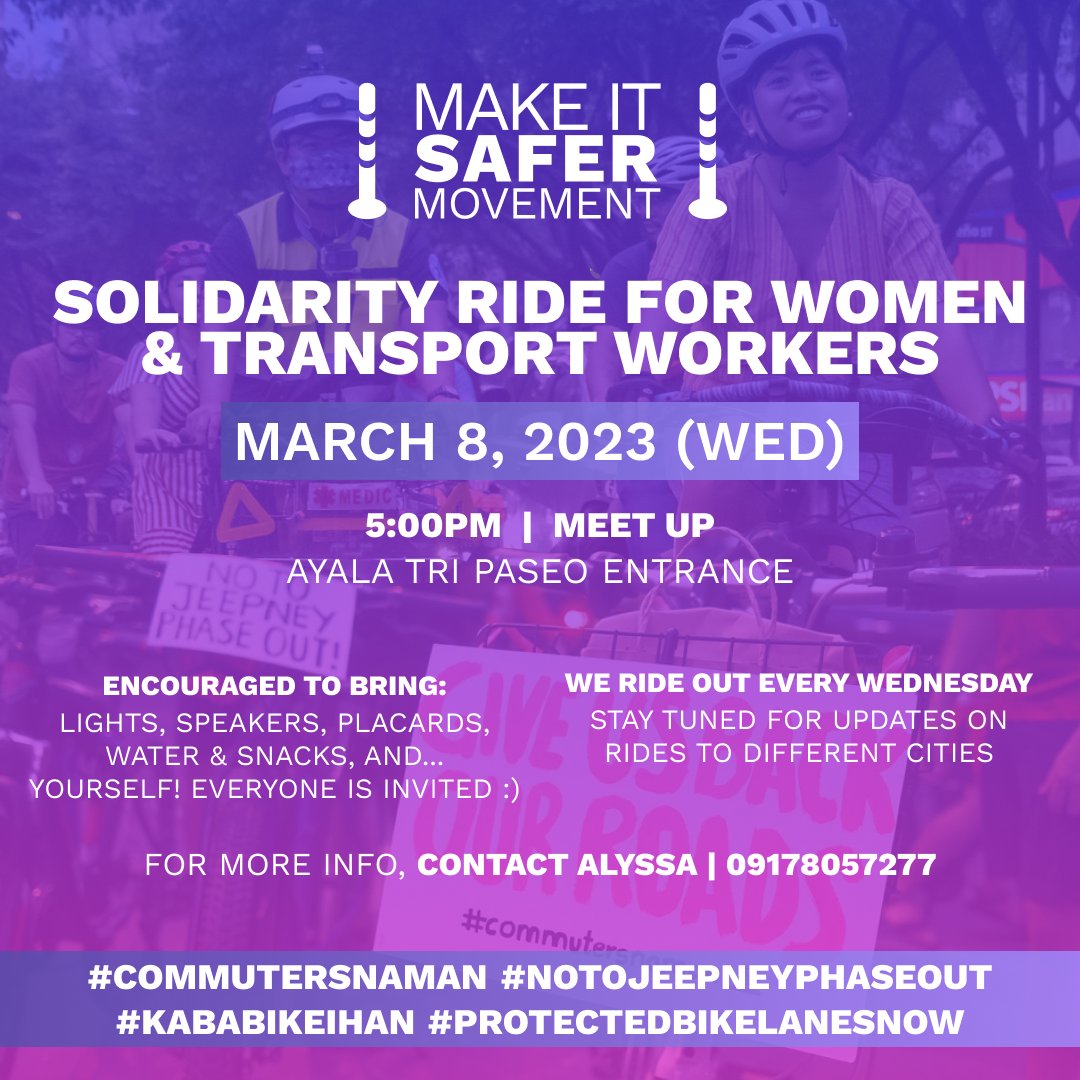 takits

#KabaBIKEihan 
#NoToJeepneyPhaseout 
#CommutersNaman
#CommutersDinKami
#MakeItSafer