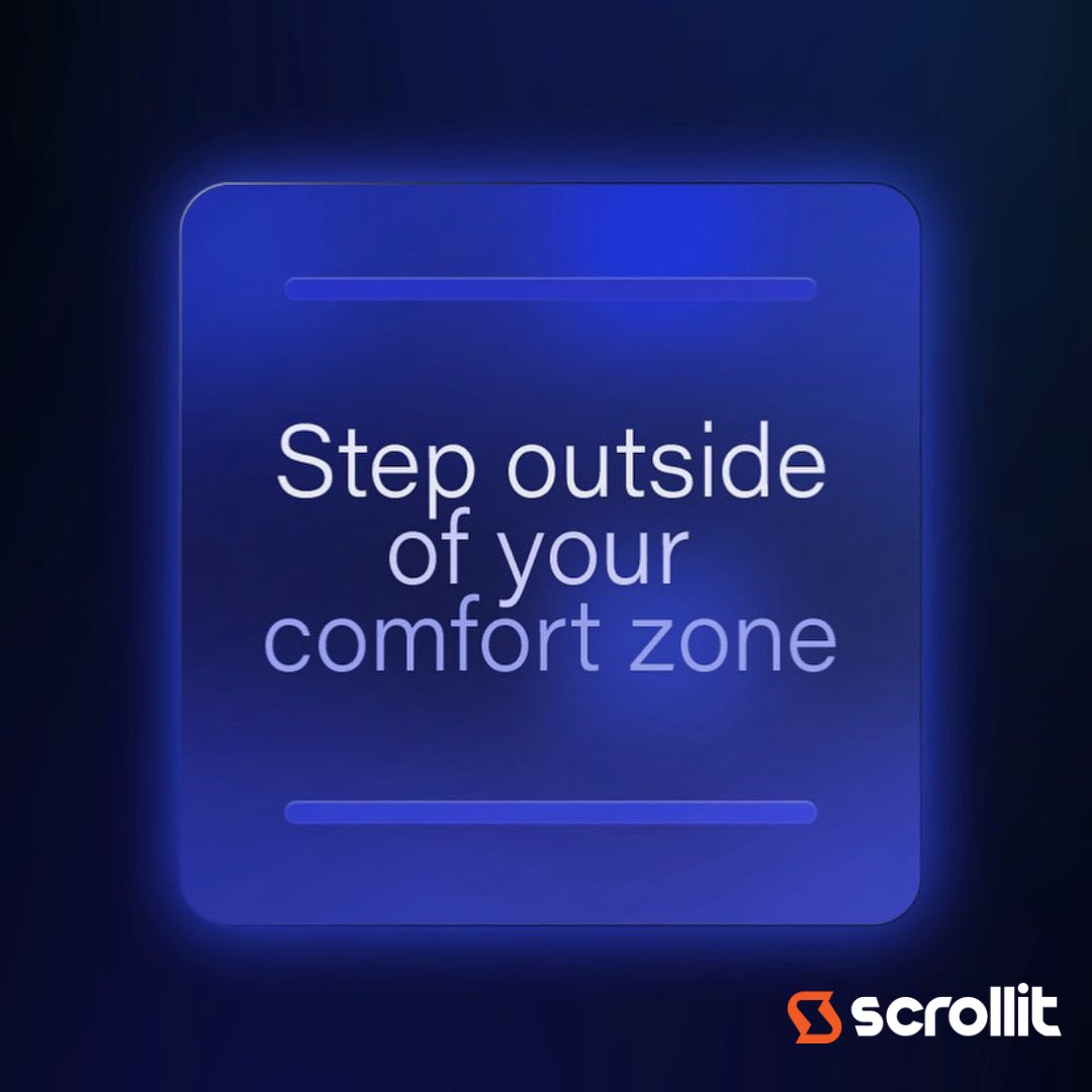 webscrollit's tweet image. Entrepreneurship is all about taking that first step outside your comfort zone. Scrollit helps you stay ahead of the game and make your mark in the world of business. 
.
.
.
#StepOutOfYourComfortZone #EntrepreneurMindset #businesssolutions #ecommerce #scrollit #MadeInScrollit