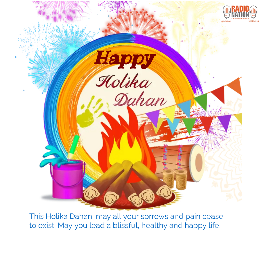RadioNation_1's tweet photo. Holika Dahan is the time to be understanding and love each other. It is the festival when you leave behind negativity and bring in happiness.

Radio nation wishes Happy Choti Holi (Holika dahan wishes).
#HolikaDahan2023  #Holi #HolikaDahan https://t.co/wugYPsx7qM