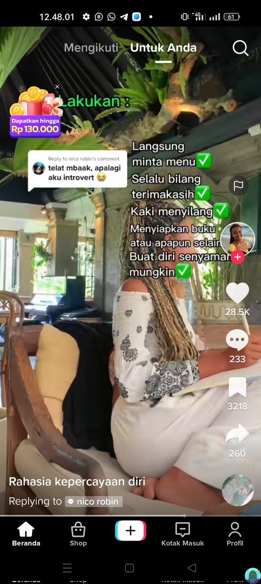 tanyakanrl's tweet image. tw//tiktok
💚 buat kalian yg kurang pede wajib banget nonton kontennya mbak ini. ini positive vibes banget 😍