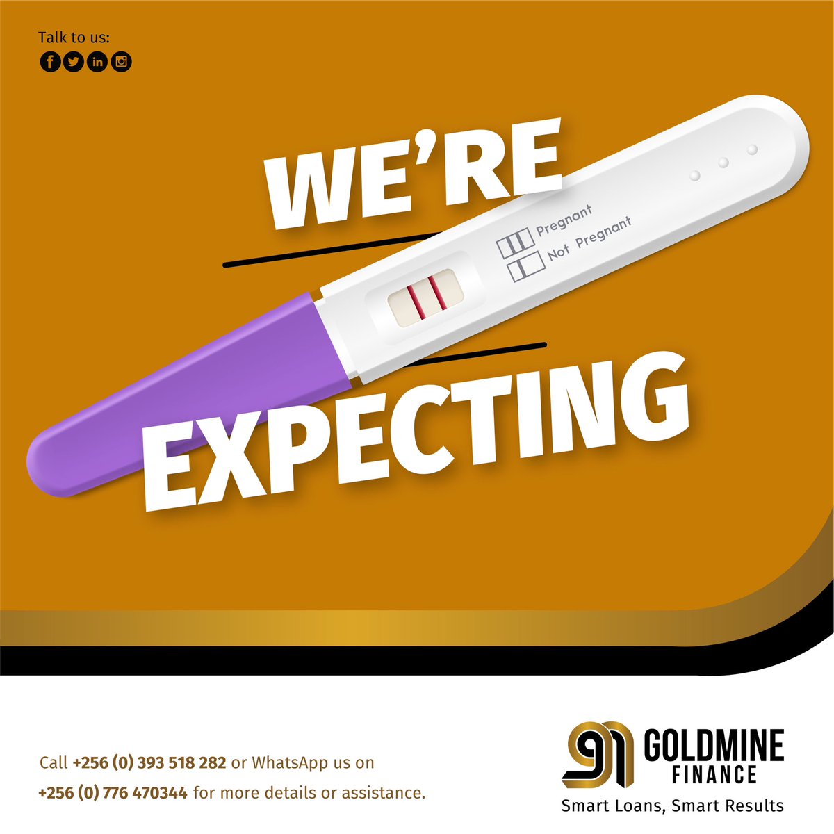 GoldmineFinance's tweet photo. We're birthing something new in April. Can you guess what it is?
#GoldmineFinance #SmartLoansSmartResults #WereExpecting https://t.co/2Bc5g2oEGr