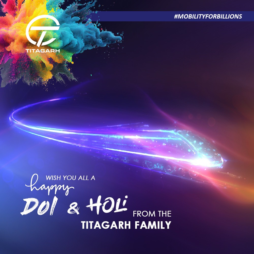 Wishing you and your loved ones a Very Happy and Festive Holi from the Titagarh Family !🎨

#titagarh
#mobilityforbillions
#HappyHoli 
#Holi2023  
#festivalofcolours 
#HoliVibes