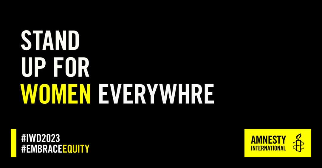 Stand up for women in #Ghana.
Stand up for women in #Kenya.
Stand up for women in #Nigeria.
Stand up for women in #Zimbabwe.
Stand up for women in #SouthAfrica.

Stand up for #women everywhere.

#IWD2023 
#EmbraceEquity