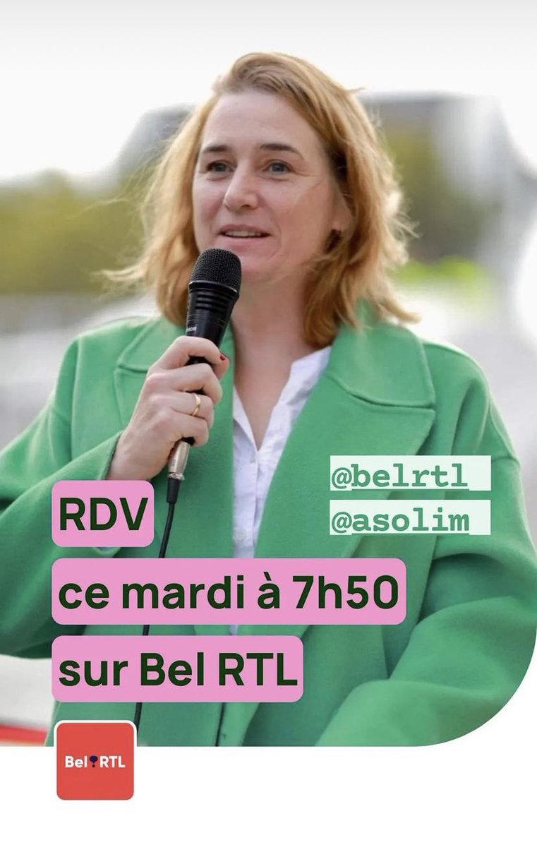 Marie_thibaut's tweet image. Ce matin, à 7h50 @elkevdbrandt sera l’invitée de @ASolim sur @BelRTL.