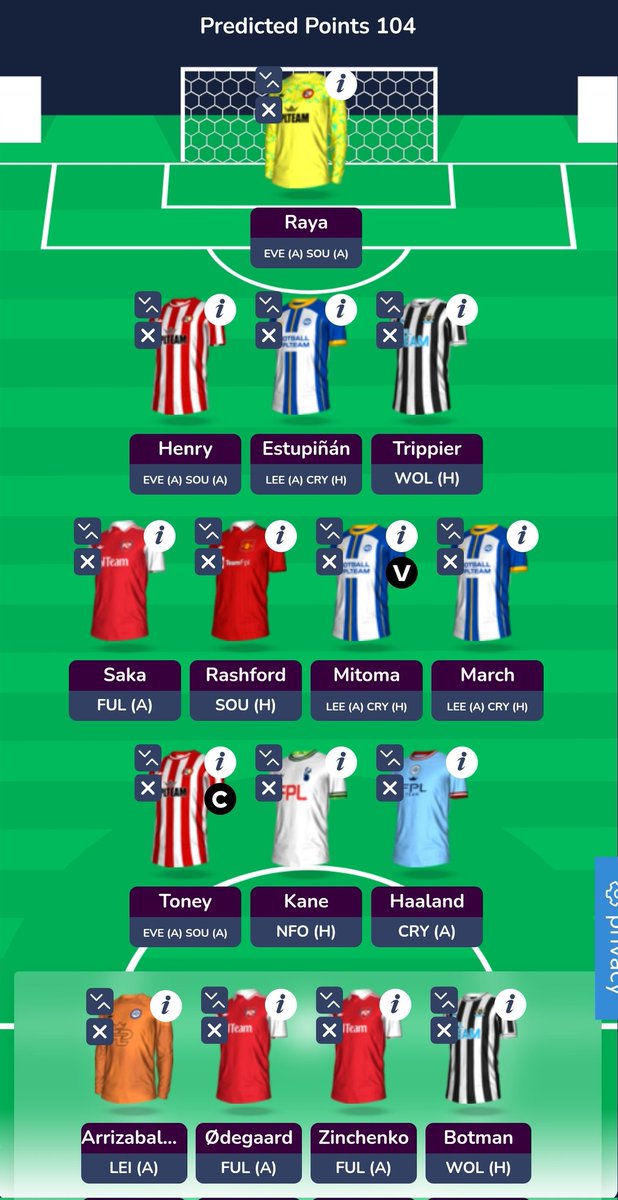 DreadFPL's tweet photo. Loads of managers croning on about how WC26 is justified, after crying about it due to the 7-0 anomaly, are coming... #predictedpoints 👀 https://t.co/fk0LU80ybl