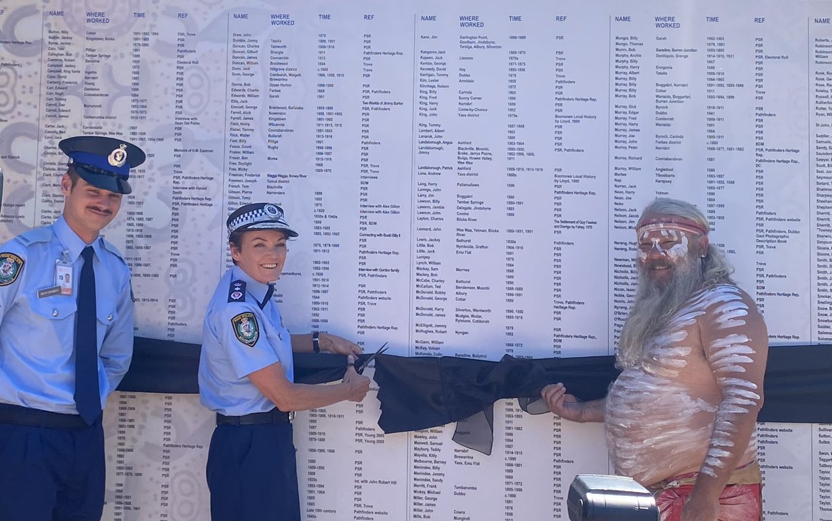nthistorian's tweet photo. Great to be at the @nswpolice Academy in Goulburn today for the unveiling of the Tracker Honour Wall &amp; display. Proud to have contributed information to the project. #TrackerHistory https://t.co/SE8kXJWJs8