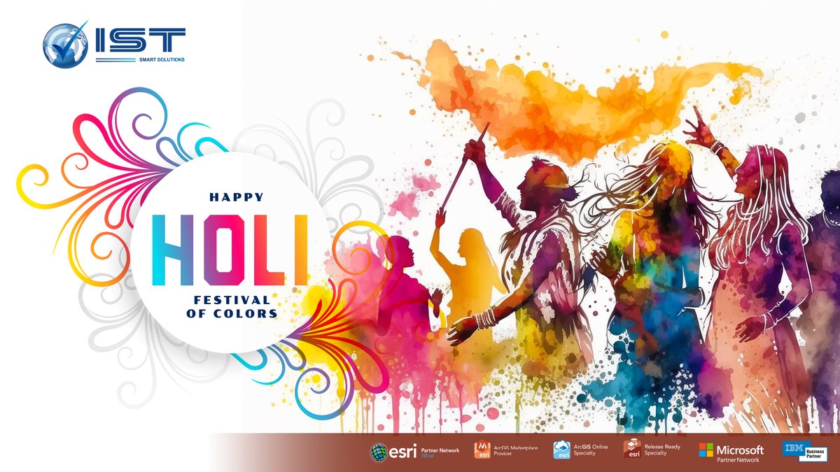 iSpatialTec's tweet image. May this Holi bring together colors of happiness, prosperity, success, joy and achievements. IST Family wishes everyone a happy Holi.

#iSpatialTec #IST #holi2023 #celebration #gis