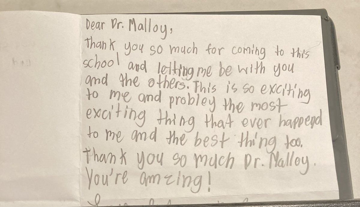 When I visit schools each week, I listen to students.  A second grade student <a href="/VGFalcons/">Vista Grande Falcons</a> shared her appreciation. There is nothing more impactful and important then serving students!!  And when we authentically listen to them, great things happen! #successreimagined <a href="/SRVUSD1/">SRVUSD</a>