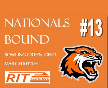 RIT is Nationals Bound to the 2023 USA College Curling National Championship, finishing 13th overall for the season! The team will attend the National Championship in Bowling Green, Ohio from March 10-12th. Spectators are welcome and livestreaming will be available.
