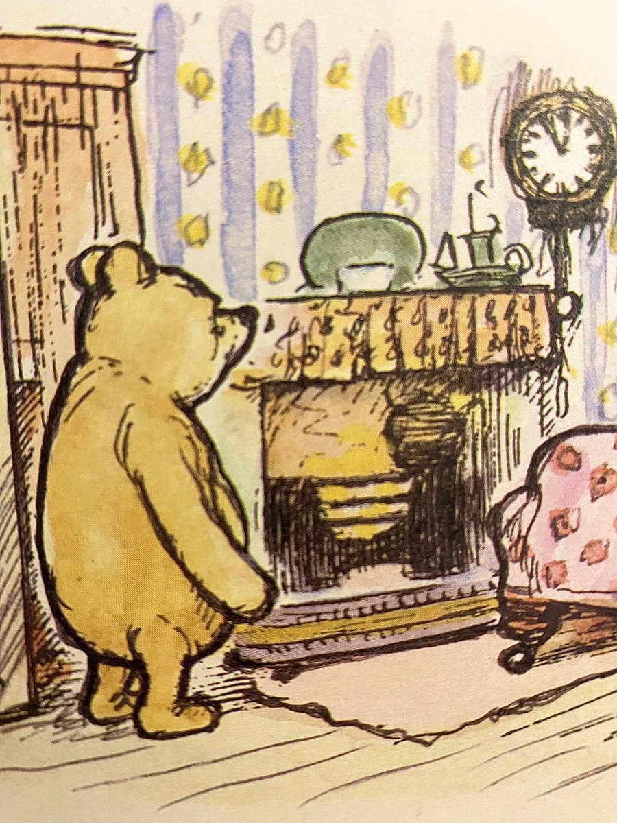 It was still snowing as Pooh stumped over the white forest track, and he expected to find Piglet warming his toes in front of his fire, but to his surprise, Piglet wasn't there. ”I shall have to go on a Thinking Walk by myself,” said Pooh. “Bother!” ~A.A.Milne #cold #snow