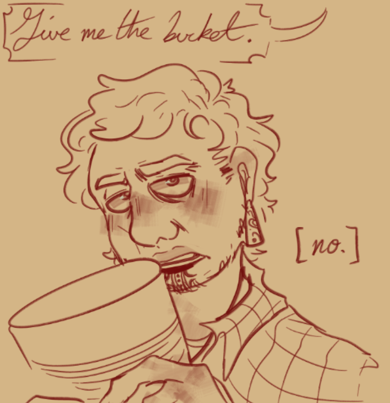 Tsp__Art's tweet image. Makeup for yesterday, changed up my design for Stanley a little  -🥀

#tspart #thestanleyparable