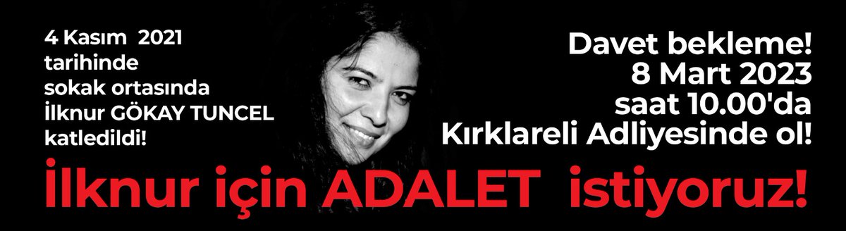 ztufekcioglu's tweet photo. Yasta değil isyandayız. Sokak ortasında öldürülen arkadaşımız İlknur'un davası tam da 8 Mart Dünya Kadınlar Gününde görülecek. Davet bekleme, sende bize katıl. #8mart #susmuyoruz #kadın https://t.co/5i4WC1hqPf