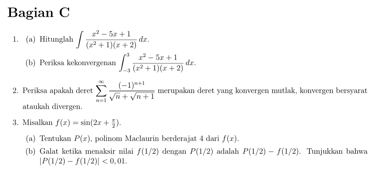 AleamsBarra's tweet photo. Buat yang mau latihan UTS. Belum ada untuk soal tipe A nya :) https://t.co/TZiC1vw2rO