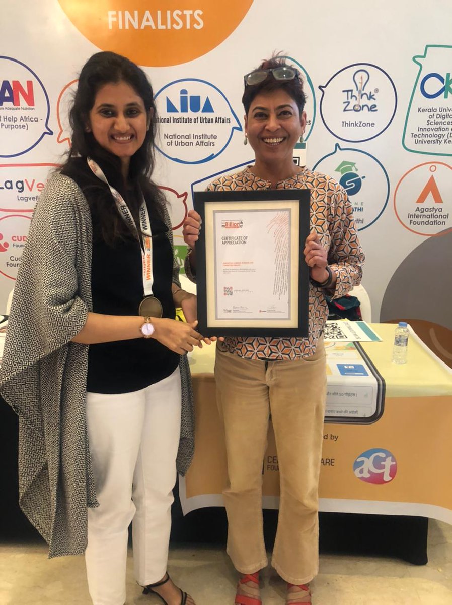 Many congratulations to <a href="/Bongchild/">Sashwati Banerjee</a> and the team at <a href="/Top_Parent/">Top Parent</a> for receiving the prestigious <a href="/mBillionth/">mBillionth Award</a> Award for Mobile Innovations in South Asia under the 'Education &amp; Learning' category.  We at CSF are proud to have been part of your journey! <a href="/DEFindia/">DEFindia</a> 
 #SabkaEdTech