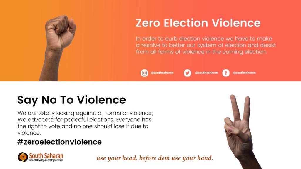 UchePOkoye's tweet photo. Let's reject the politics of violence and embrace the power of peaceful dialogue. Our democracy depends on it. #SayNoToElectionViolence #TheAwakeningP #EkweNdigbo https://t.co/kMkLN1hHBY