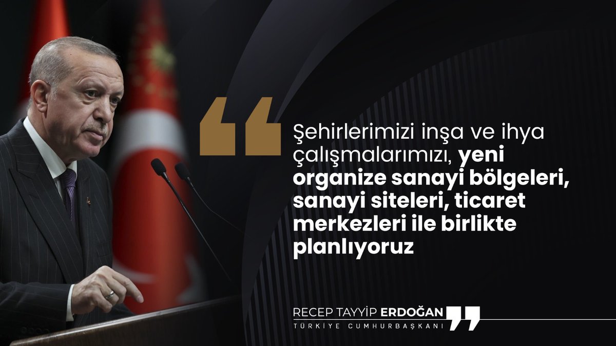 Cumhurbaşkanı sayın @RTErdogan 'Esnaflar hasarsız iş yerlerini açmaya, fabrikalarımız üretmeye başladı.' 'HEMEN ŞİMDİ'