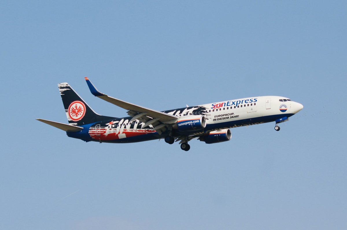 JustinaAngstma1's tweet image. TWITTER:
PLANESPOTTING ZRH AIRPORT 05.03.2023
SunExpress Eintracht Frankfurt Livery ~©️eisbaerin.2
🌎 ZRH AIRPORT 🇨🇭 @zurichairport
✈️@sunexpress  ⚒️@boeing 
📂Boeing 737-8AS  🕹️TC-SPC
~~~~~~~~~~~~~~~~~~~~~~~~
#sunexpress #b737 #tcspc
#eintrachtfrankfurt #speciallivery
#avgeek