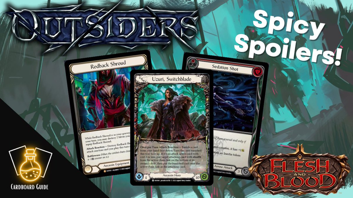 cardboard_guide's tweet photo. FABTCG Outsiders: Ranger and Assassin go HARD in this set!
#fabtcg #fabcommunity
https://t.co/kQjUPa7FLd https://t.co/iFKJkZPqsk