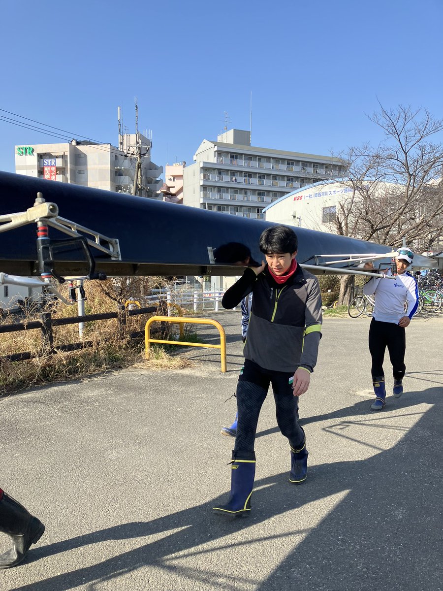 rowinglovers's tweet image. 法政OBのそうたにも一緒に乗ってもらいました！