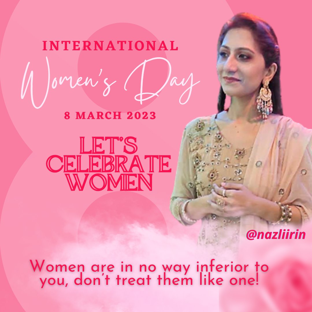 NazliIrin's tweet photo. Happy International Women's Day! ❣️  Today we celebrate the achievements, contributions, and perseverance of women all around the world!💐

Keep shining and never stop pursuing your dreams!❤️ 
#internationalwomensday #womenrights  #challengesofwomen #inspiringwomens https://t.co/GV3Q9SFoLy