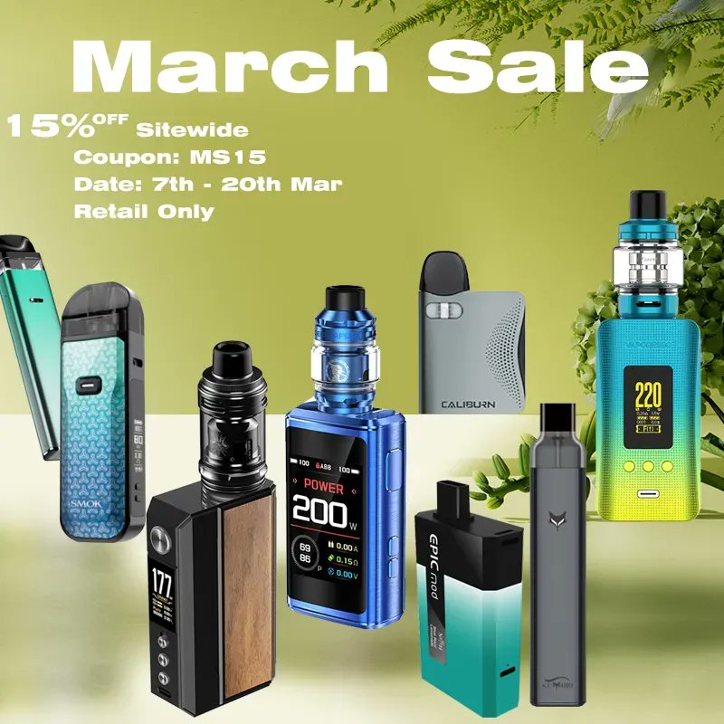 🌈🌈
🔝🎉Healthcabin - March Sale 2023💯

🤟❗️15% OFF Sitewide with Coupon Code: MS15
✅3 Vape Deals
..
Date: 7th - 20th Mar, 2023📆
>
More Details:👇
healthcabin.net/blog/march-sal…
Shop:👇
healthcabin.net
>
#marchsale #marchsale2023 #promotion #healthcabin #vapewholesale #vape
