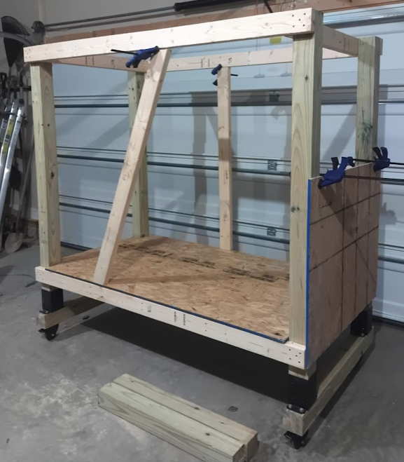 jephjonez's tweet photo. I'm wrapping up #gamepod framing and starting on the sides. The door space is angled funky so I can swing my legs in. https://t.co/HlsF68o1db