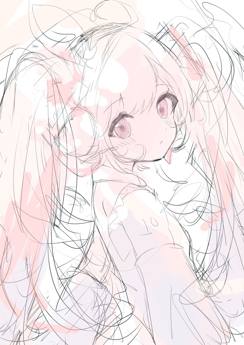 初音ミク 「何をつぶやけば分からんから完成するかしないかわからないらふ 」|ろあのイラスト